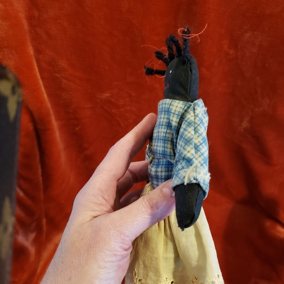Vintage Black Americana Folk Art Ragdoll - Picture 8 of 10